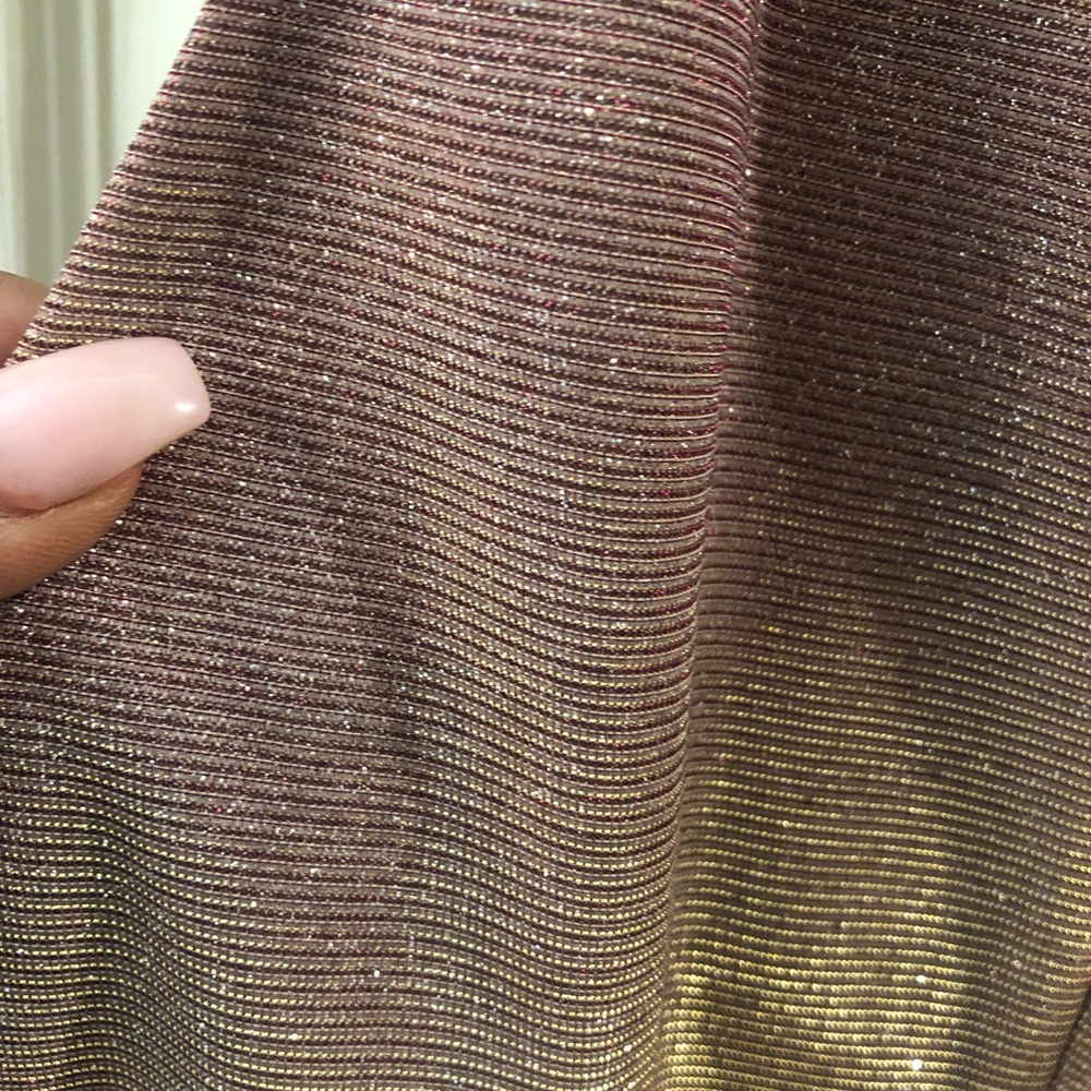 Entry pink glitter shiny dress Midi - Picture 4 of 5